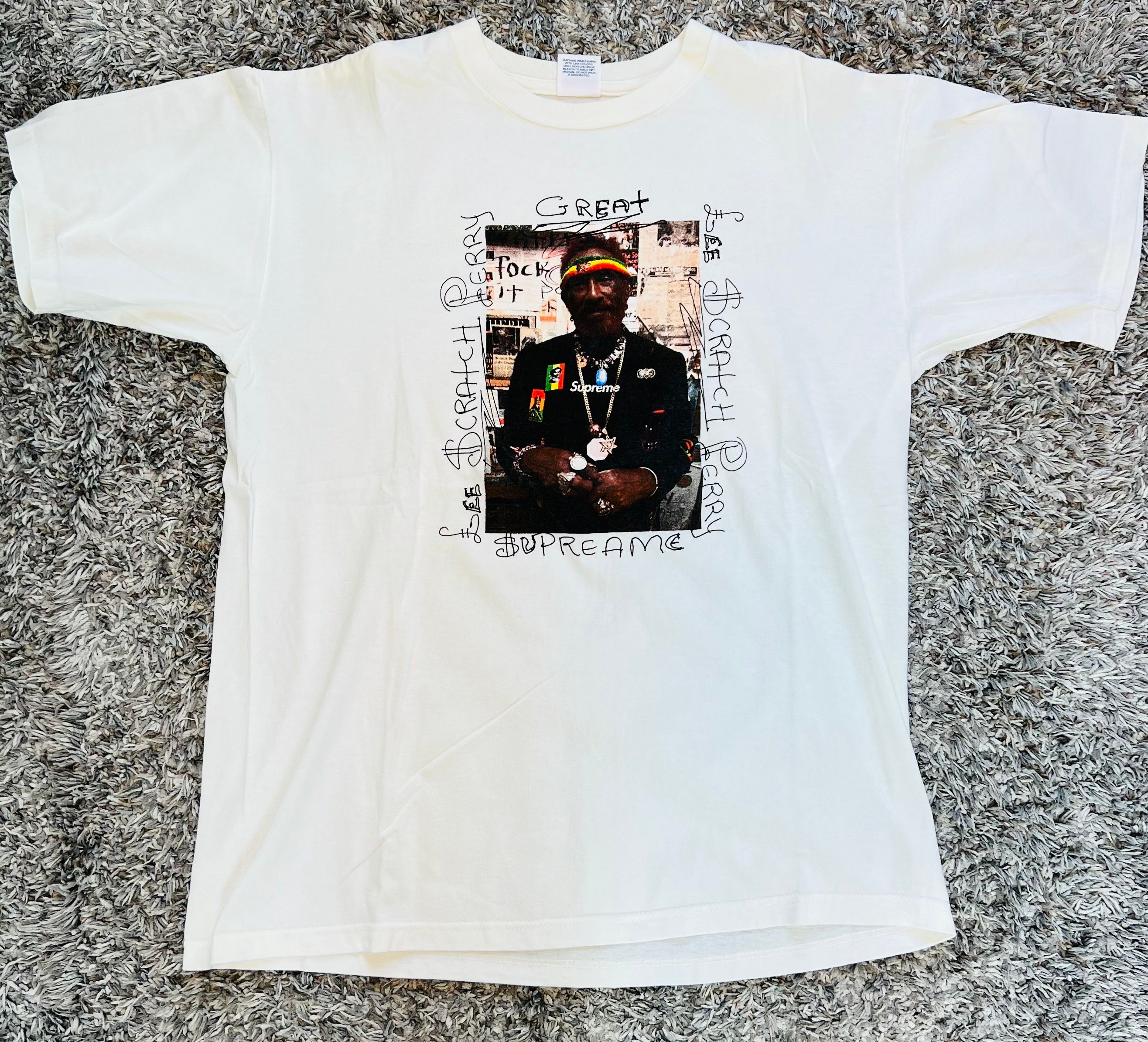 Supreme x Lee Scratch Perry Photo Tee "White"