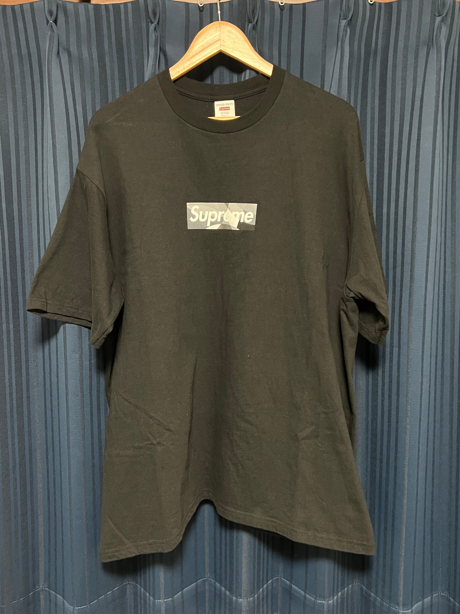 Supreme x Emilio Pucci Box Logo Tee "Black/Black"