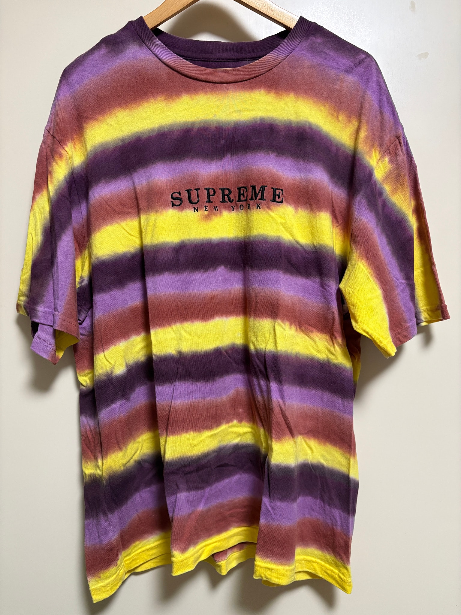 Supreme Dyed Stripe S/S Top "Multi"
