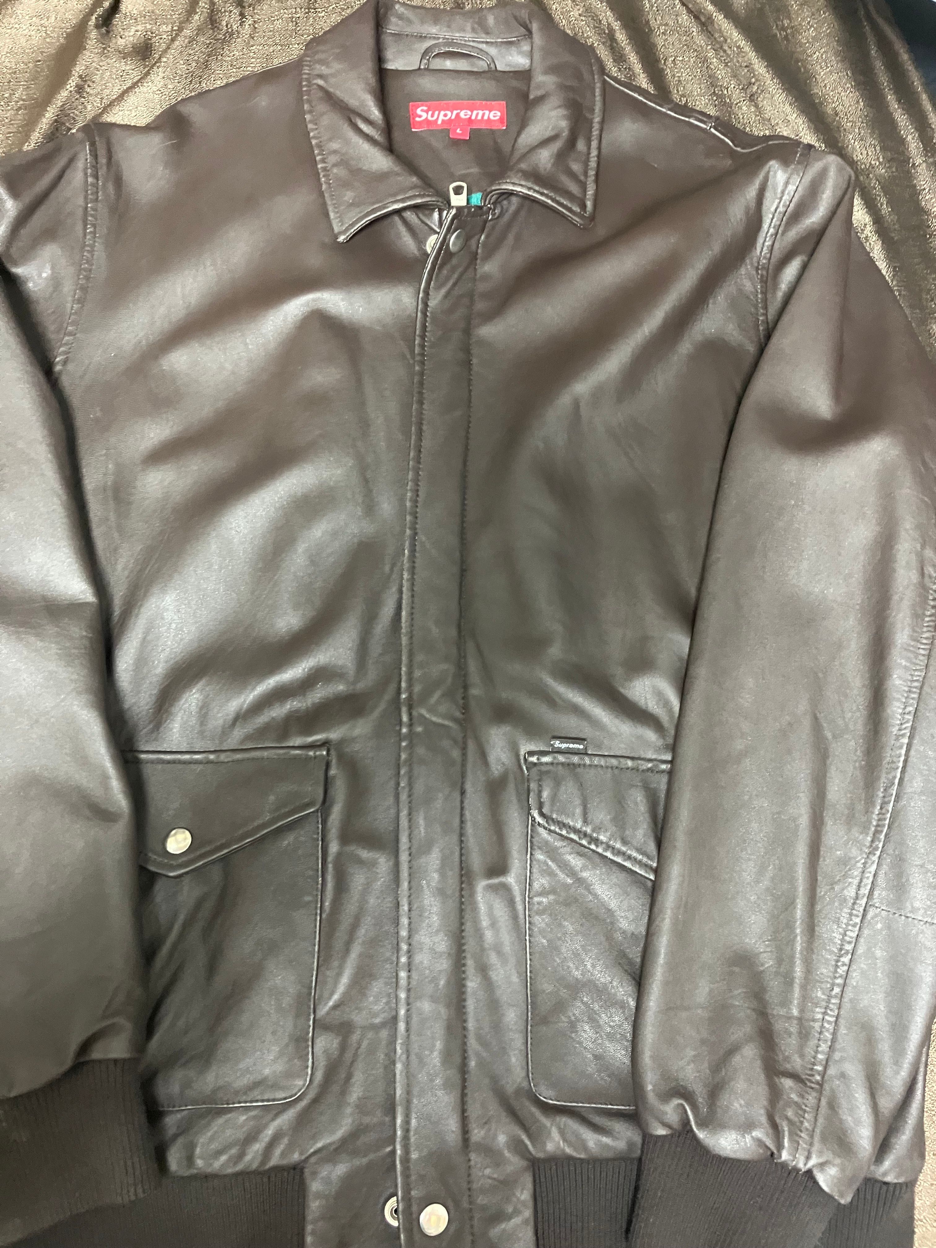 レザーボンバージャケット