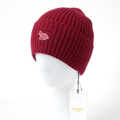 ■未使用品■2025AW■MAISON KITSUNE メゾンキツネ BABY FOX BEANIE ベイビーフォックス ビーニー ニットキャップ サイズU 20260805/RB0305