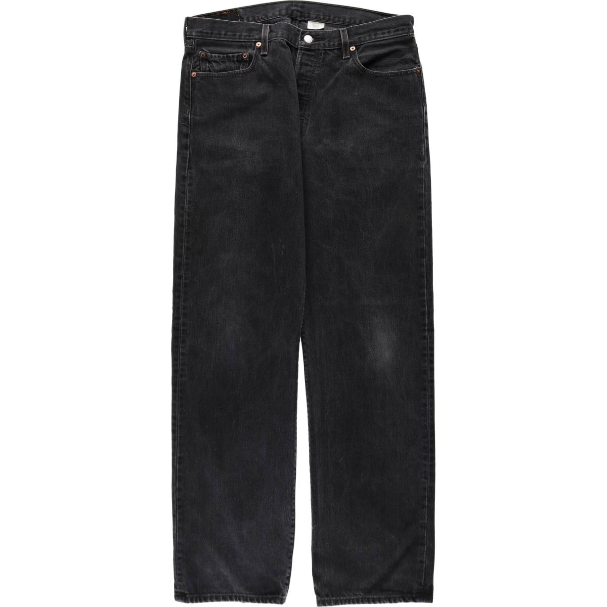 古着 00年代 リーバイス Levi's 501 ブラックデニム ストレートデニムパンツ メンズw34相当/eaa638370