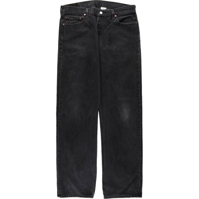 古着 00年代 リーバイス Levi's 501 ブラックデニム ストレートデニムパンツ メンズw34相当/eaa638370