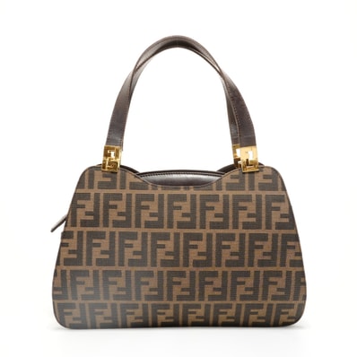 フェンディ FENDI ズッカ キャンバス ハンドバッグ【中古】