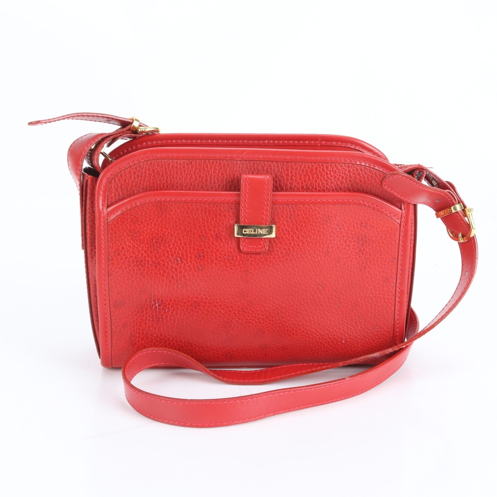 ■美品 セリーヌ ショルダーバッグ レザー