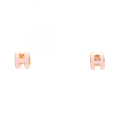 エルメス HERMES MINI POP H ミニポップアッシュ ピアス ジュエリー GP(ゴールドメッキ) ピンク レディース ピンク系 / ゴールド系 【中古】