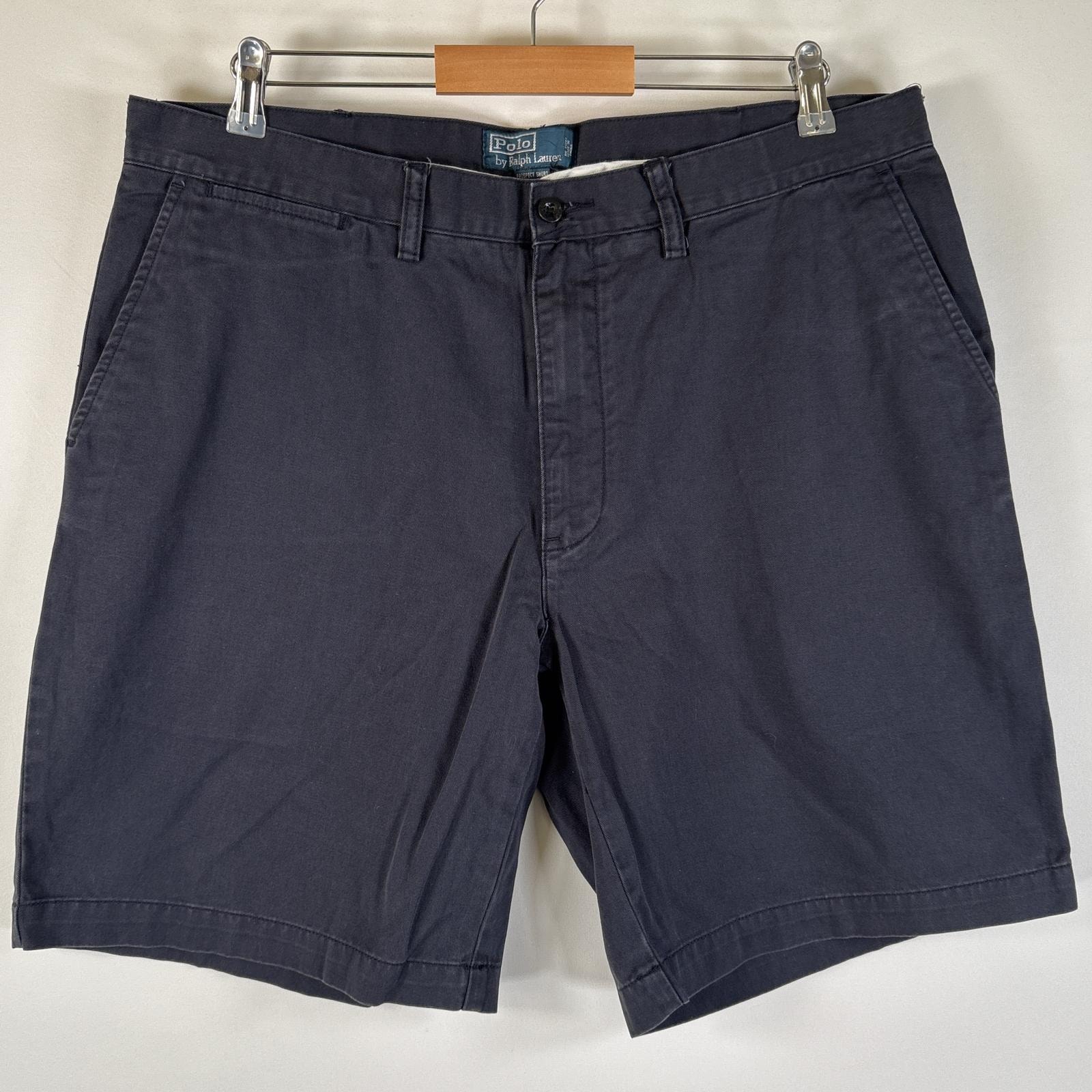 古着 90's/90年代 ポロバイラルフローレン Polo by Ralph Lauren ショートパンツ チノパン ポロチノ 大きいサイズ w38  ネイビー メンズ