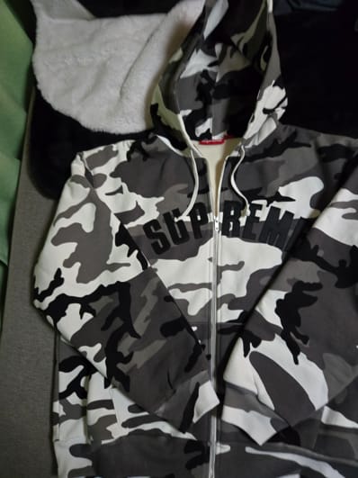 Supreme Arc Thermal Lined Zip Up Hooded Sweatshirt (25AW) "Snow Camo"