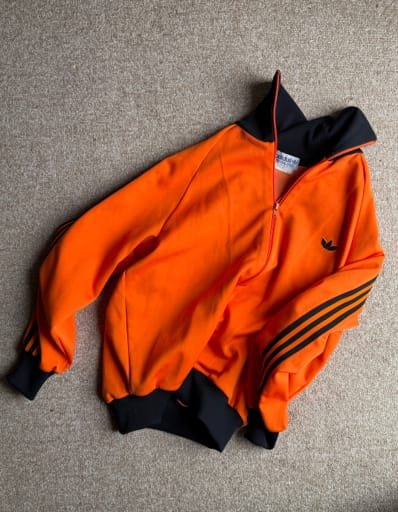 70s adidas trackjacket orange