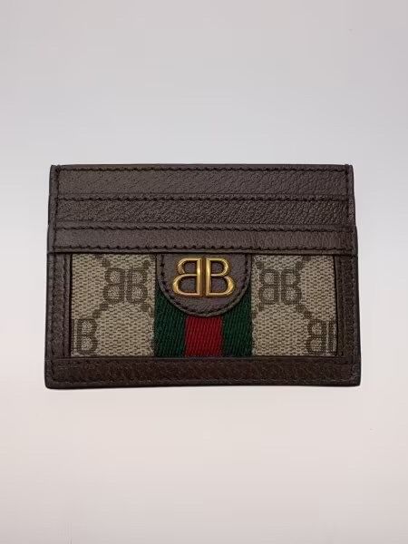 グッチ x バレンシアガ ハッカー カードケース コーティングキャンバス "ベージュ" 6803862103U0001