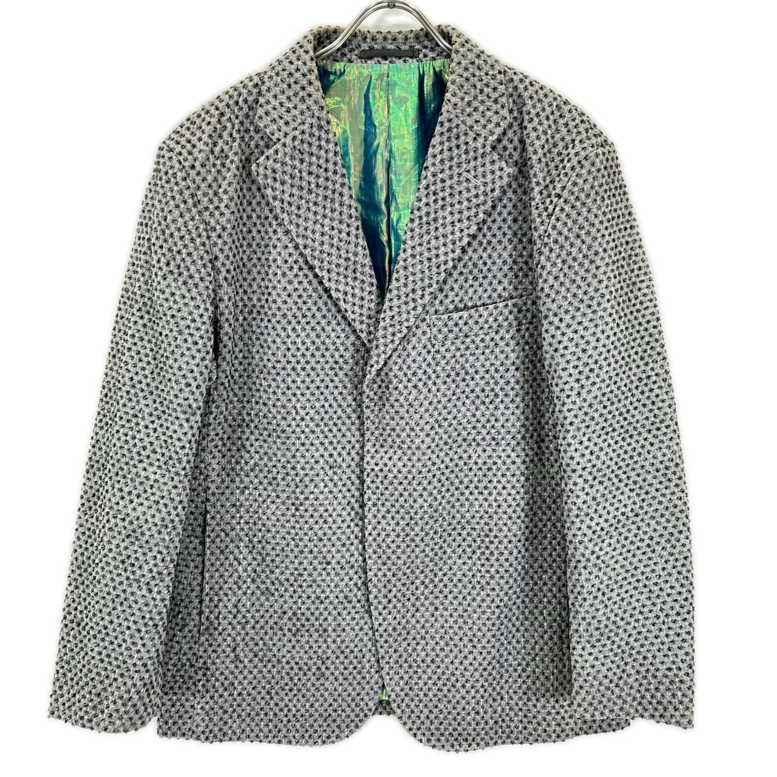 イッセイミヤケメン 14AW ME43FD034 グレー ウール テーラードジャケット 3