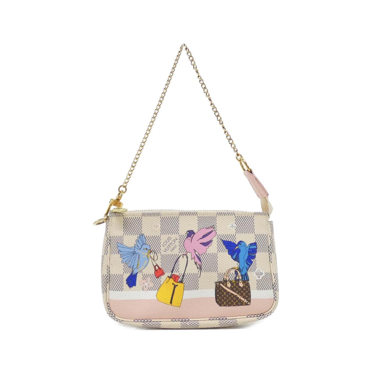 ルイヴィトン ダミエ アズール(ホリデイ) ミニ ポシェット アクセソワール N64451 アクセサリーポーチ