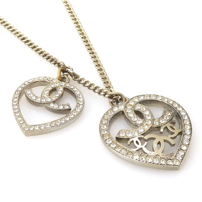 シャネル CHANEL ネックレス メタル/ラインストーン ゴールド レディース【中古】 56916a