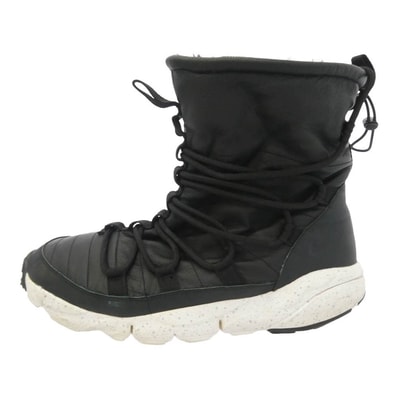 NIKE ナイキ 728746-001 FOOTSCAPE ROUTE SNEAKERBOOT フットスケープ ルート スニーカー ブーツ ブラック系 ホワイト系 28.5cm【中古】
