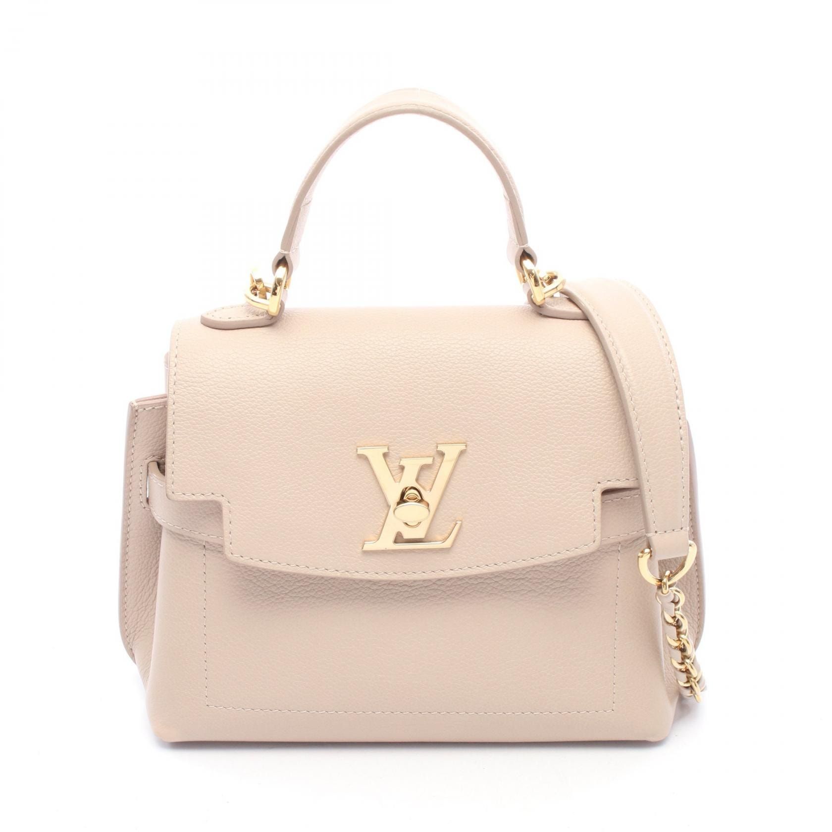 ルイ・ヴィトン LOUIS VUITTON ロックミー エヴァー MINI グレージュ 2WAY ハンドバッグ バッグ レザー レディース ベージュ系 M21052 【中古】