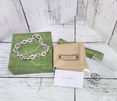 GUCCI Interlocking Chain Bracelet "Silver"