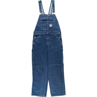 古着 カーハート Carhartt デニムオーバーオール メンズw34相当/eaa630425