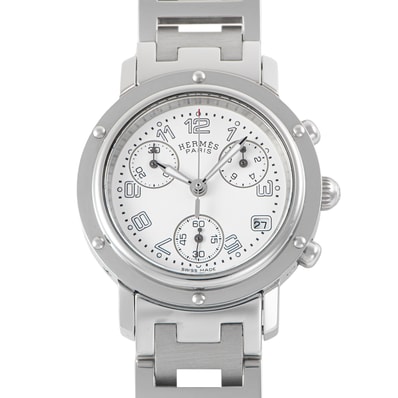 HERMES エルメス クリッパー クロノグラフ CL1.310 ステンレススチール【中古】