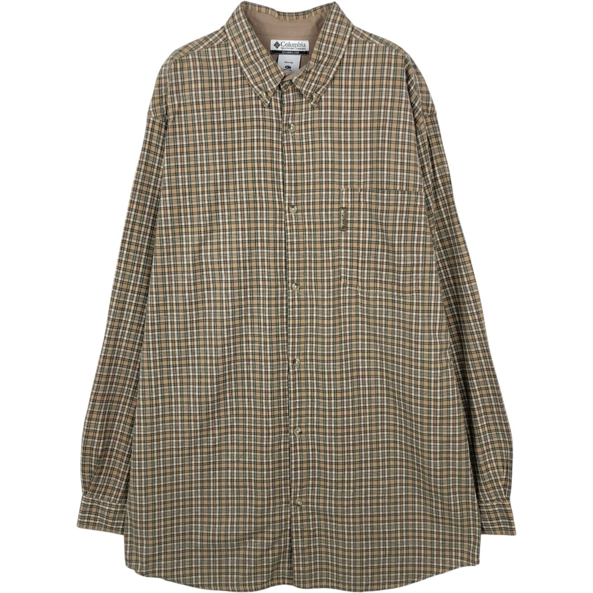 古着 00年代~ コロンビア Columbia 長袖 ボタンダウンチェックシャツ メンズXL相当/eaa662863