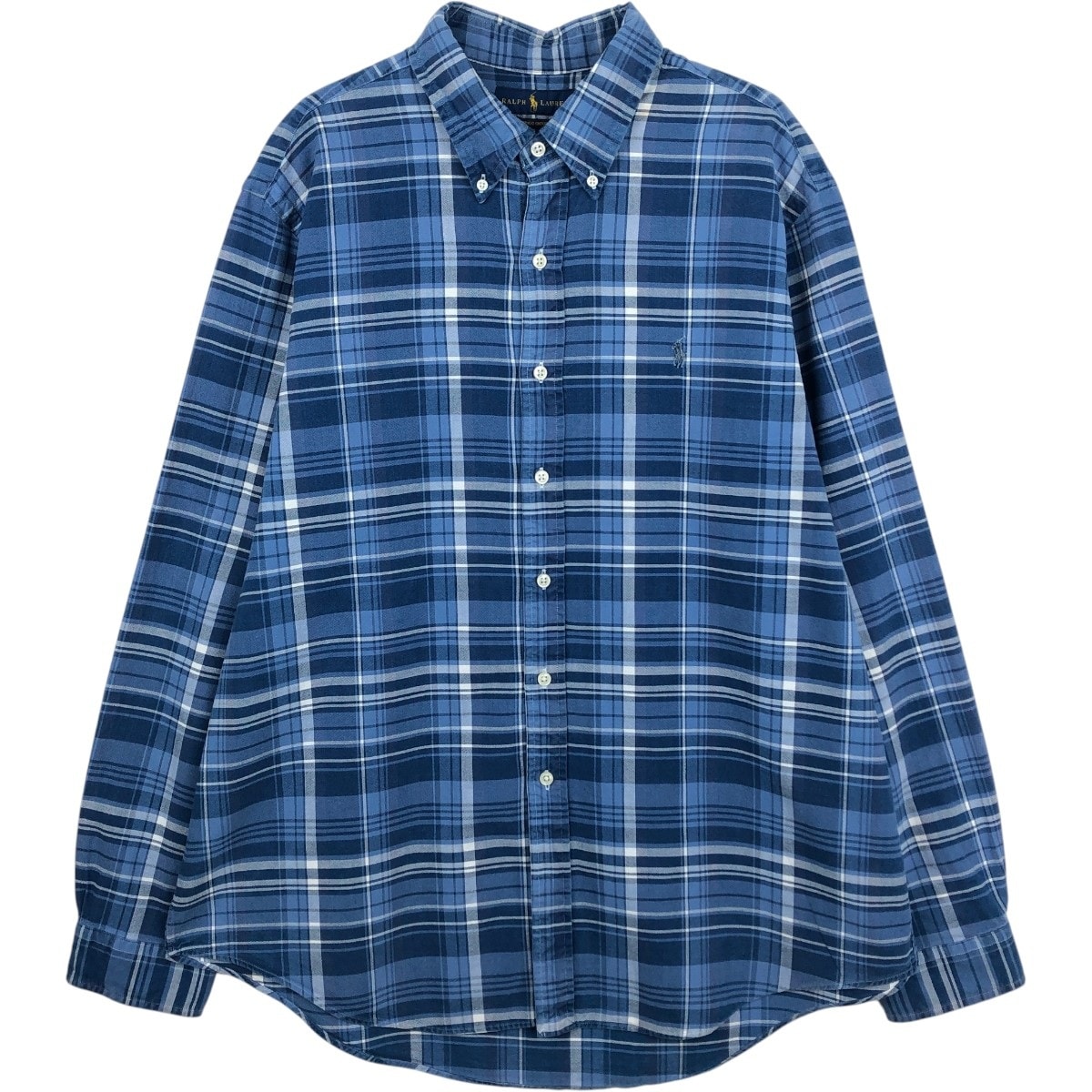 古着 ラルフローレン Ralph Lauren 長袖 ボタンダウンチェックシャツ メンズXL相当/eaa661385
