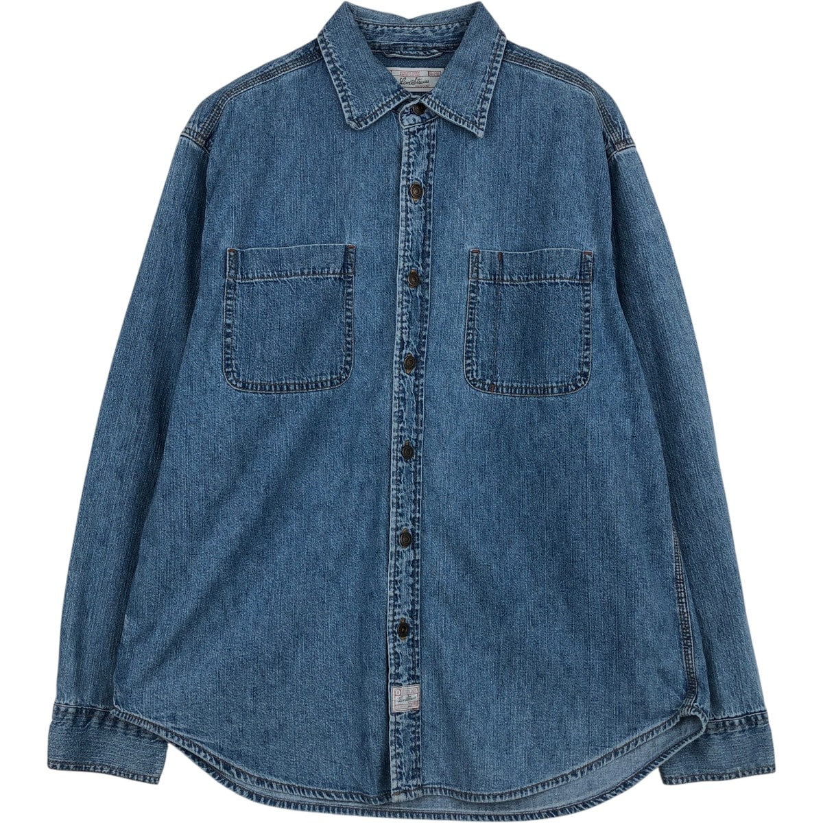 古着 リーバイス Levi's LEVI STRAUSS Signature ロゴパッチ 長袖 デニムシャツ メンズL相当/eaa646674