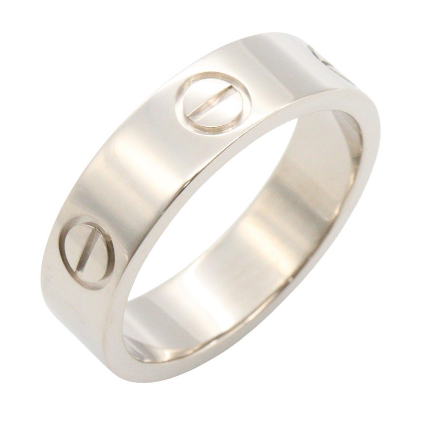 カルティエ CARTIER ラブリング リング・指輪 ジュエリー K18WG(ホワイトゴールド) メンズ レディース シルバー系 B4084700 【中古】