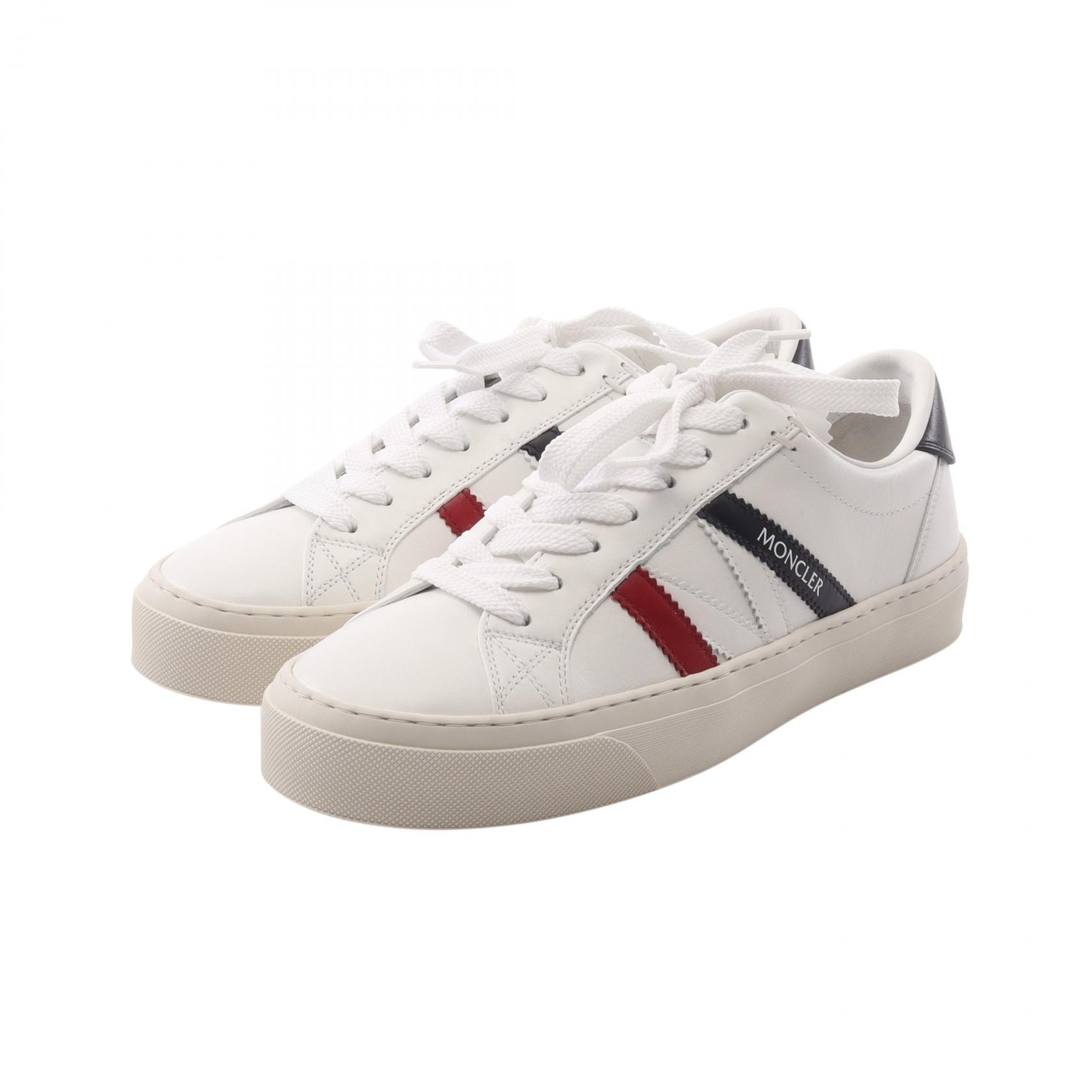 モンクレール MONCLER MONACO2 スニーカー 靴 レザー レディース ホワイト系 / ネイビー系 / レッド系 4M00160M449600139 【新品】