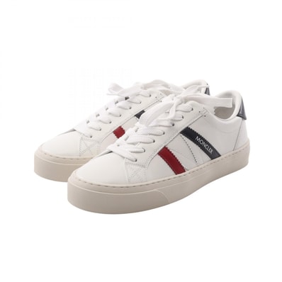 モンクレール MONCLER MONACO2 スニーカー 靴 レザー レディース ホワイト系 / ネイビー系 / レッド系 4M00160M449600139 【新品】