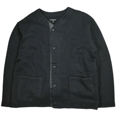 Engineered Garments エンジニアードガーメンツ アメリカ製 Knit Cardigan - Sweater Knit ニットカーディガン M Navy Black トップス g25235