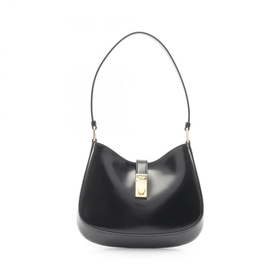 プラダ PRADA クレオ ショルダーバッグ バッグ ブラッシュドレザー レディース ブラック系 1BC169 【中古】