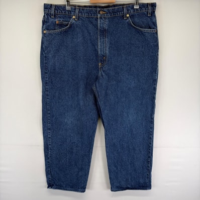 古着 リーバイス Levi's デニム パンツ 5ポケット 550 大きいサイズ テーパード ジーンズ ジーパン ジップ w44 L32 ブルー系 メンズ