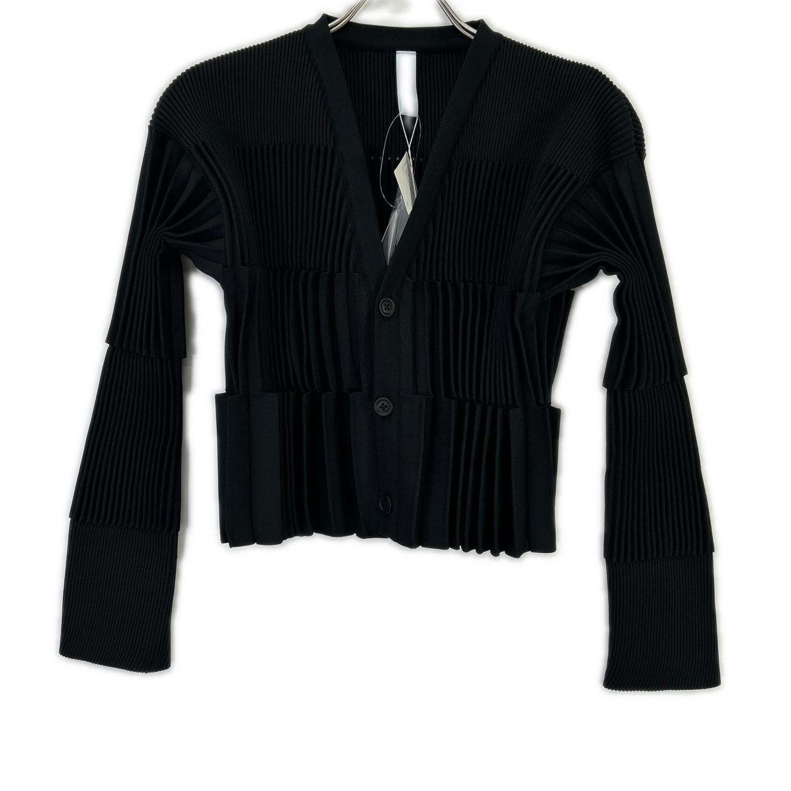シーエフシーエル 25AW CF010KE208JP00 ブラック ポリエステル アコーディオンプリーツ ACCORDION CROPPED CARDIGAN F