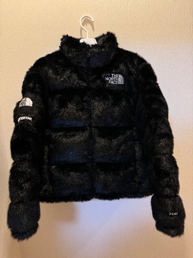 Supreme x The North Face Faux Fur Nuptse Jacket "Black"