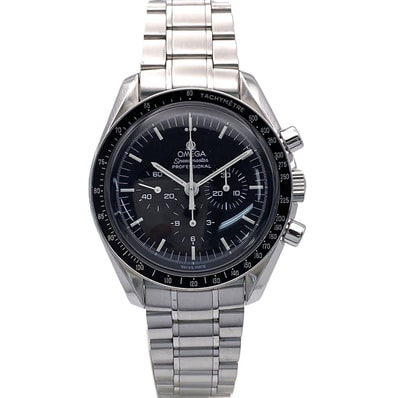 OMEGA オメガ スピードマスター プロフェッショナル 腕時計 3570.50 ステンレススチール シルバー ブラック メンズ【中古】
