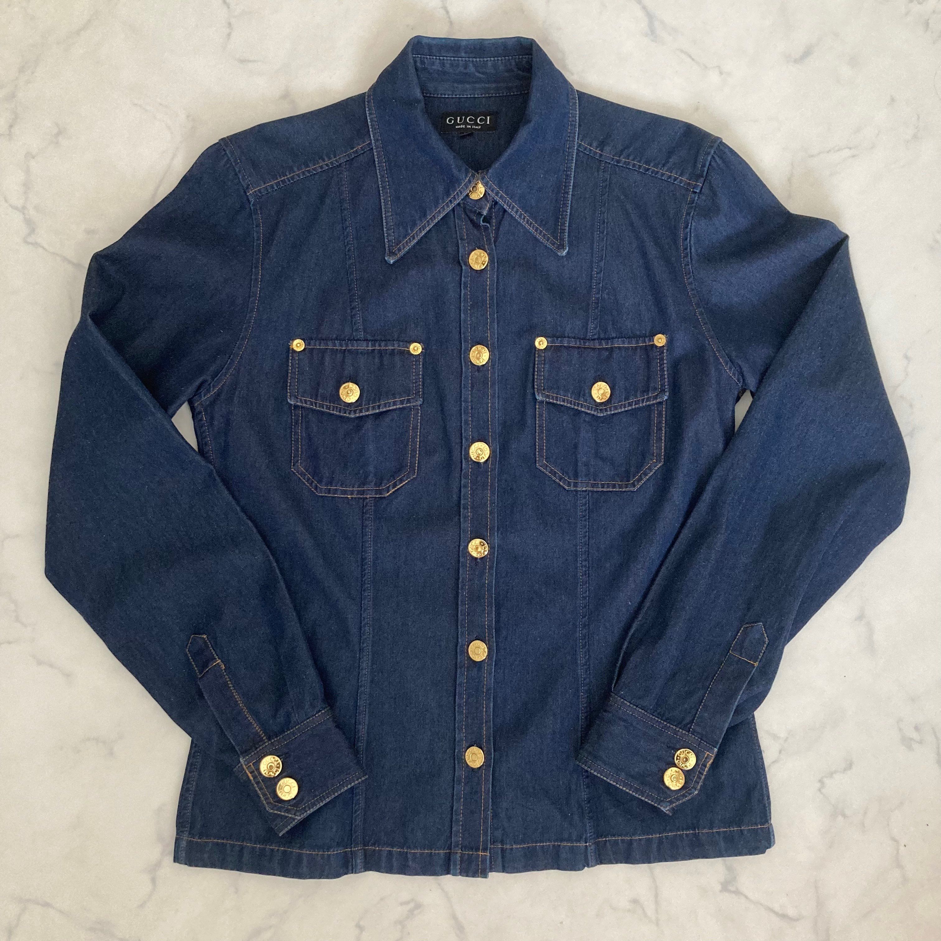 GUCCI レディース デニムシャツ