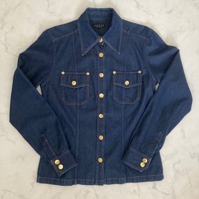 GUCCI レディース デニムシャツ