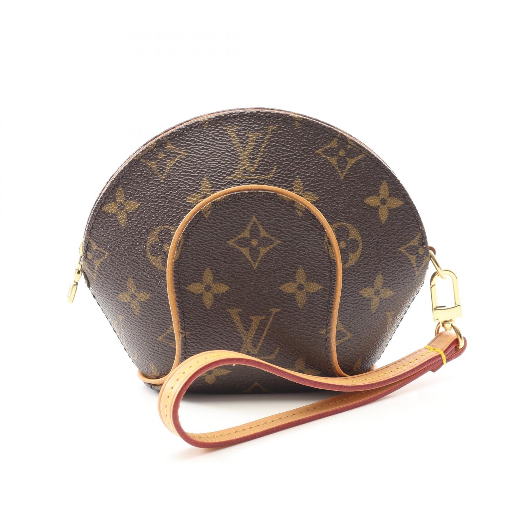 ルイ・ヴィトン LOUIS VUITTON ミニ エリプス ポーチ バッグ レザー PVC モノグラム レディース ブラウン系 M51129 【中古】