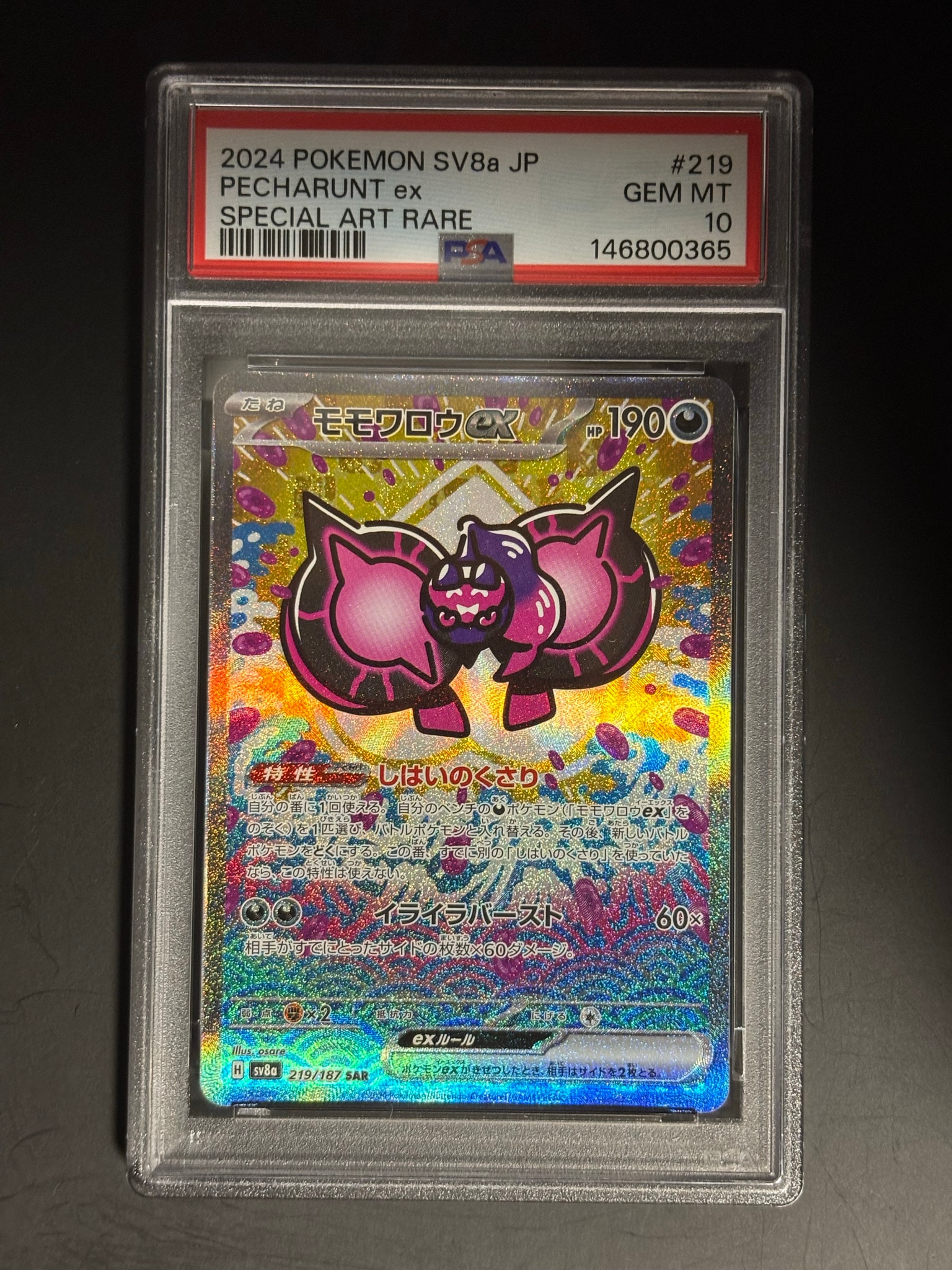モモワロウex SAR [SV8a 219/187](ハイクラスパック「テラスタルフェスex」)