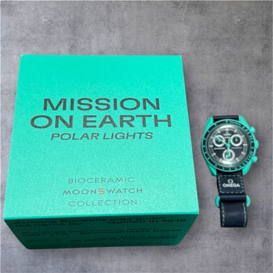 OMEGA x Swatch Bioceramic Moonswatch Mission On Earth "Polar Lights" SO33L103