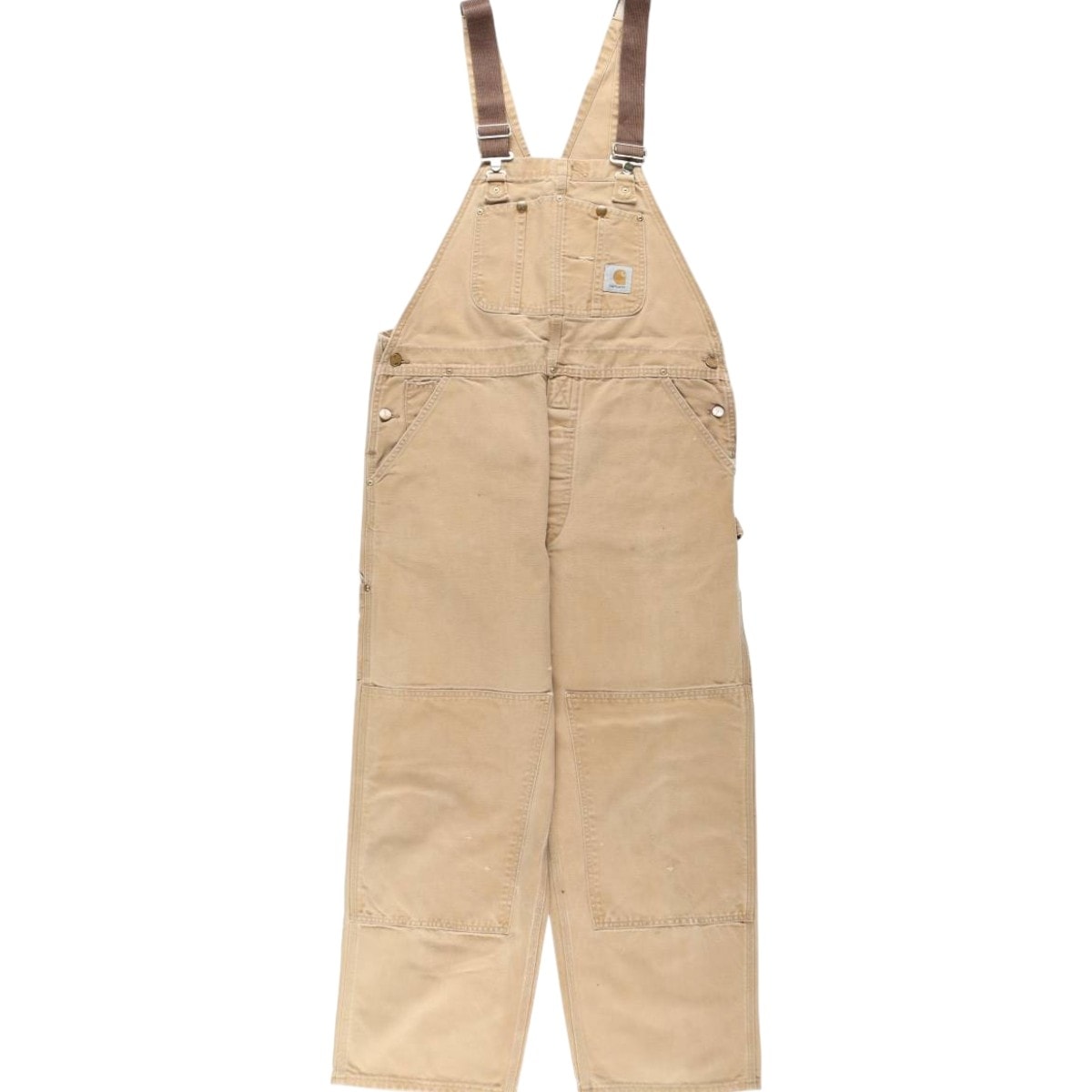 古着 ビッグサイズ 90年代 カーハート Carhartt ダブルニー ダック オーバーオール USA製 メンズw42相当 ヴィンテージ/eaa633583