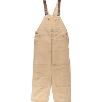 古着 ビッグサイズ 90年代 カーハート Carhartt ダブルニー ダック オーバーオール USA製 メンズw42相当 ヴィンテージ/eaa633583