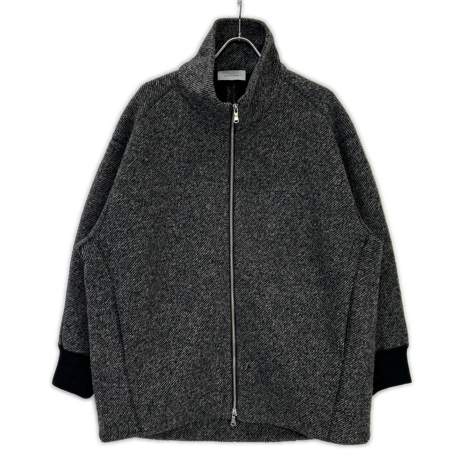 アダムエロペ 24AW GAL24070 ツイードボンディングコーディガン F