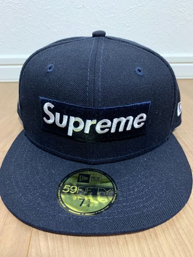 Supreme No Comp Box Logo New Era "Navy"