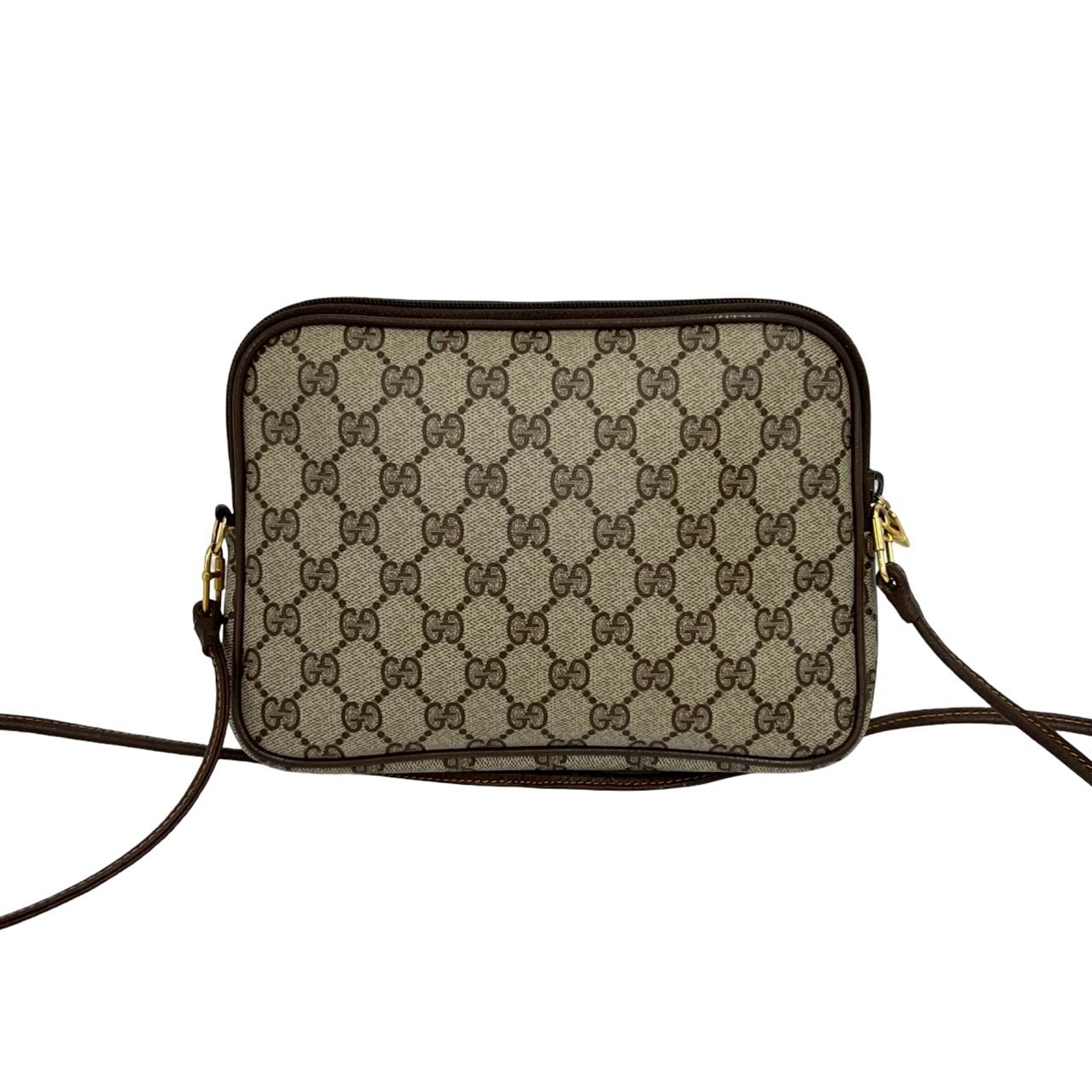 B (目立った傷や汚れなし)】GUCCI グッチ GG ロゴ 柄 金具 レザー PVC
