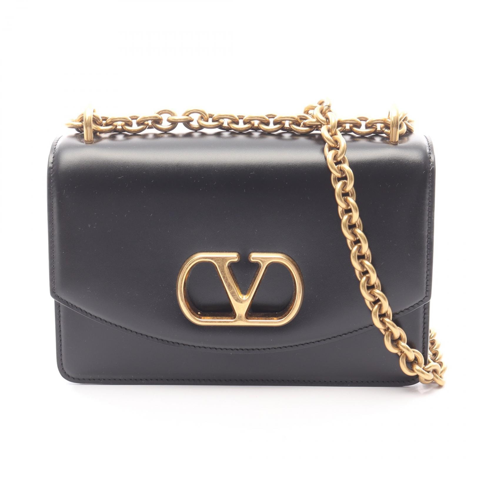 ヴァレンティノ・ガラヴァーニ Valentino Garavani ヴェイン スモール ショルダーバッグ バッグ レザー レディース ブラック系 6W2B0R17GCB0NO 【新品】