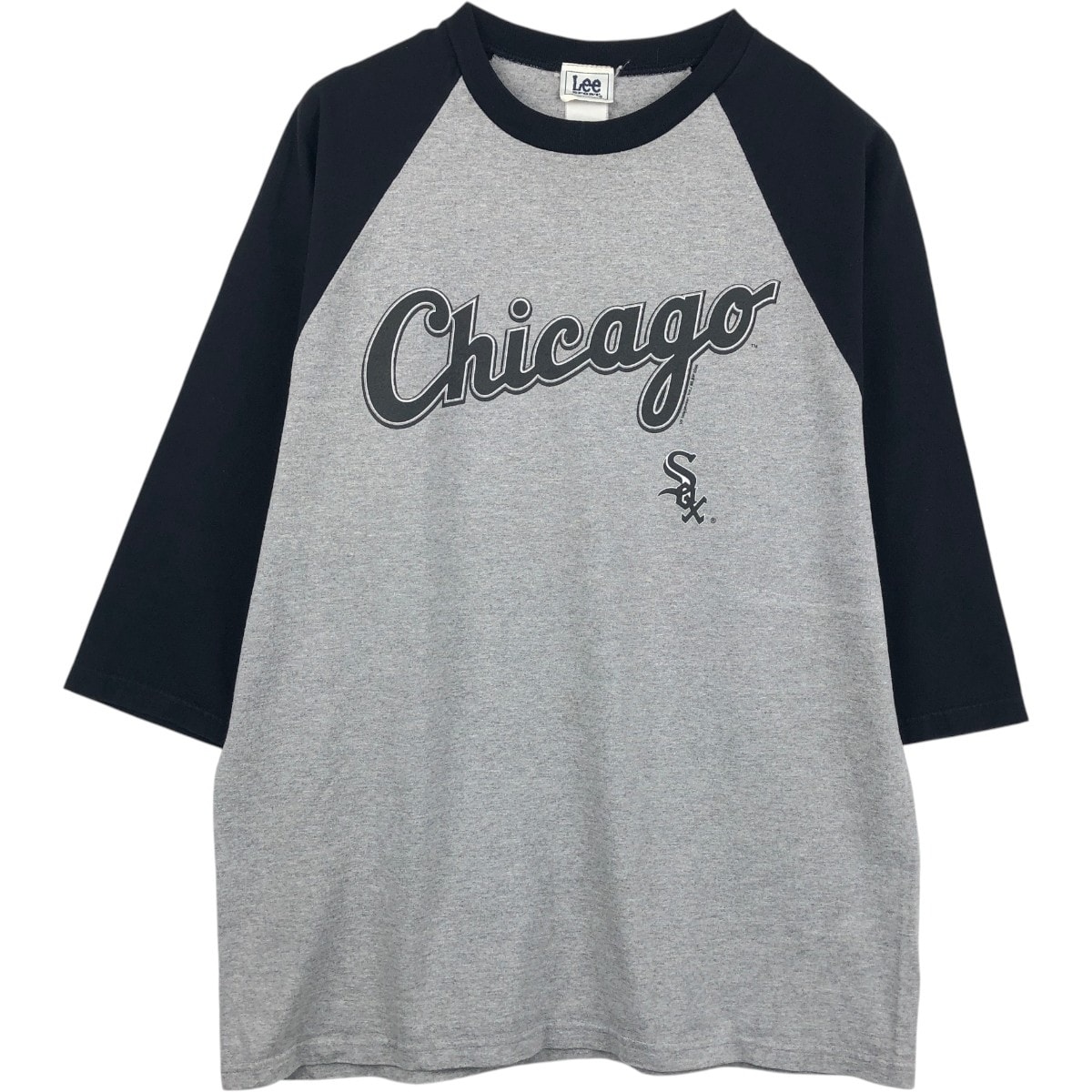 古着 00年代 リー Lee SPORT MLB CHICAGO WHITE SOX シカゴホワイトソックス 7分袖 ロゴプリントTシャツ メンズM相当/eaa619988