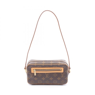 ルイ・ヴィトン LOUIS VUITTON ポシェットシテ ショルダーバッグ バッグ PVCコーティングキャンバス レザー モノグラム レディース ブラウン系 M51183 【中古】