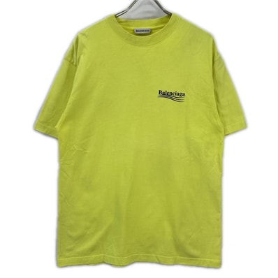 バレンシアガ 20年 641655 イエロー Tシャツ XS