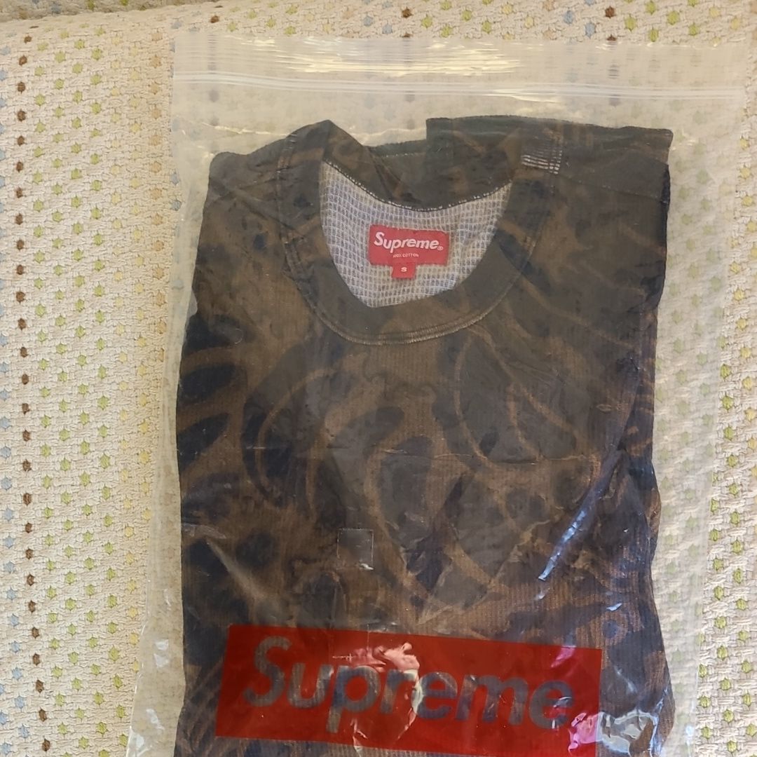 Supreme  ワッフル 鯉 ロングTｼｬﾂ
