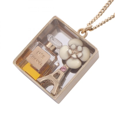 シャネル CHANEL No5 カメリア ネックレス ジュエリー GP(ゴールドメッキ) レディース ゴールド系 【中古】